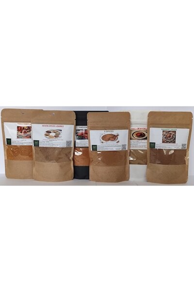 natural & gustos since 2021 Set de condimente magice Indian Kitchen - Tikka Masala, 5 condimente, 7 condimente, Tandoori, Baharat, Garam (6x100g)