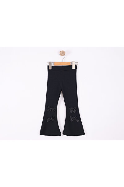 MİNOLES KIDS Girls' Ribbed Isp Flared Nklu Pants Leggings