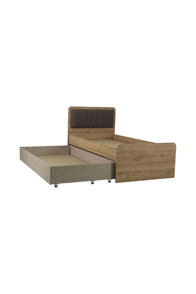 Storish Carmen Yavrulu Karyola 100x200 Meşe