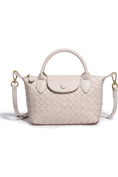D Dive DDive Mini Small Size Braided Luxury Leather Women's top Handle Handbag Fashion