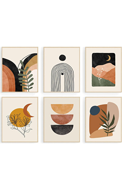 Today Idea مطبوعات فنية جدارية بوهو، لوحات قماشية هندسية