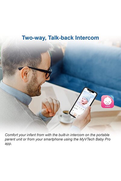 Vtech Telecommunications VTech 2.8'' Smart Wi‑Fi 1080p HD Video Monitor with Remote Access