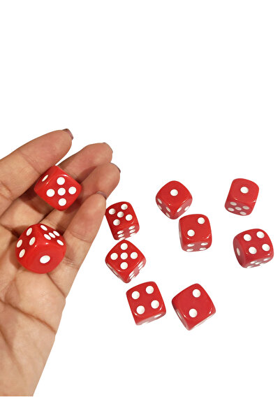 Limmy Red Okey Dice Colorful Board Game Dice - 4 Pieces