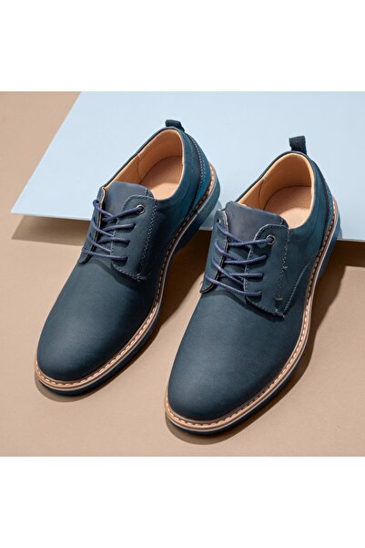 Modlet.ro Men's blue lace-up casual shoes MOD08441