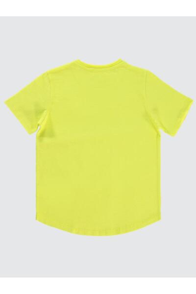 Civil Boys Flame Sailing Embroidered T-Shirt for Ages 10-13 - Yellow13-14 Years Old