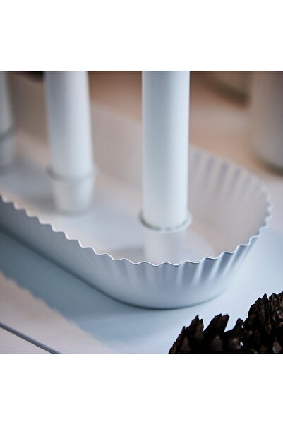 IKEA VINTERFINT Candlestick, for 4 candles white, 4 cm