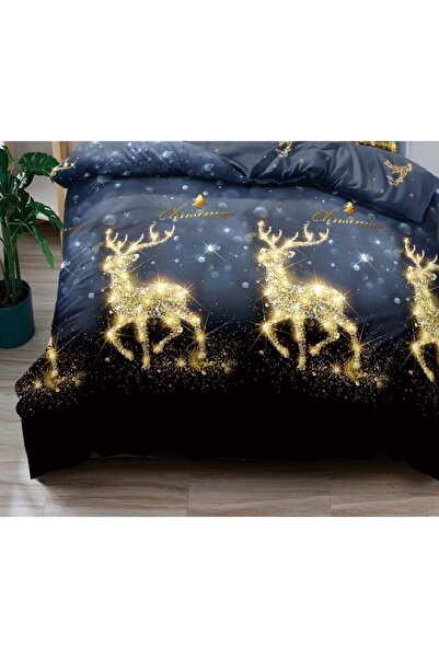 CHIRASO CHIRASO Bedding Set, Christmas Theme, FINET, ELASTIC Sheet 180x200cm, Duvet Cover, 4 Pillowcases