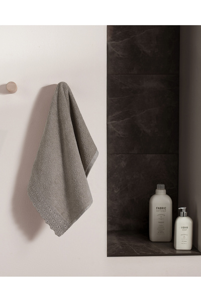 Madame Coco Аналіза 100% бавовняний рушник для обличчя - темно-бежевий - 50x7...