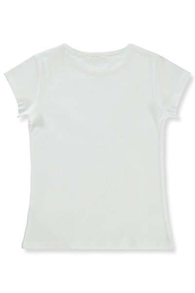 Civil Girls Basic 6-9 Years Old T-Shirt - Ecru7-8 Years Old