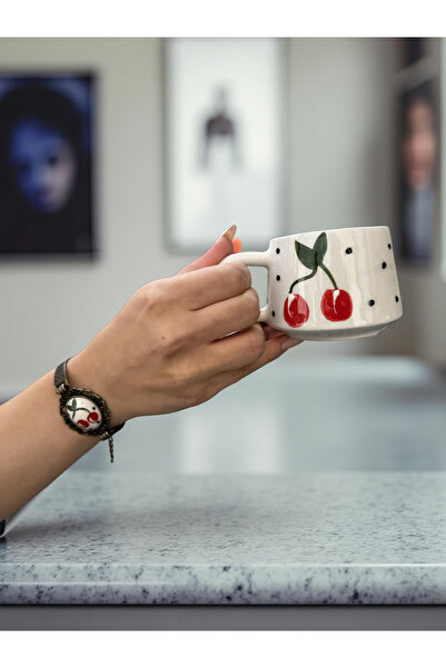 İlbay Çini Takı Cup Bracelet Set Big Cherry