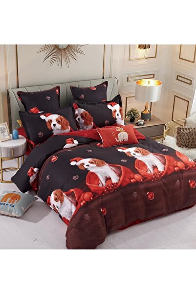 CHIRASO CHIRASO Bedding Set, Christmas Theme, FINET, ELASTIC Sheet 180x200cm, Duvet Cover, 4 Pillowcases
