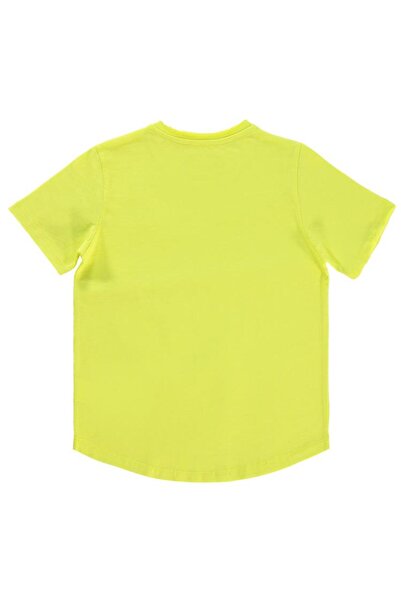 Civil Boys Flame Sailing Embroidered T-Shirt for Ages 10-13 - Yellow13-14 Years Old