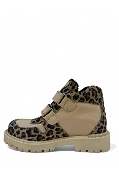Tekiner Leopard Patterned Genuine Leather Orthopedic Girls Boots