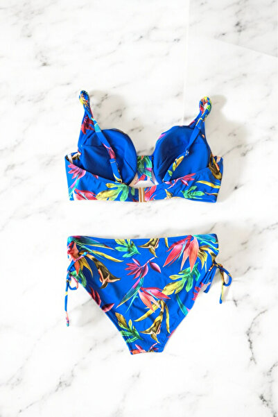 embody Costum de baie din două piese pentru femei, mărime mare, albastru Sabrina