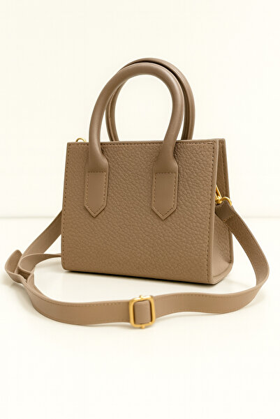 Nova Elegant Taupe Mini Hand and Shoulder Bag