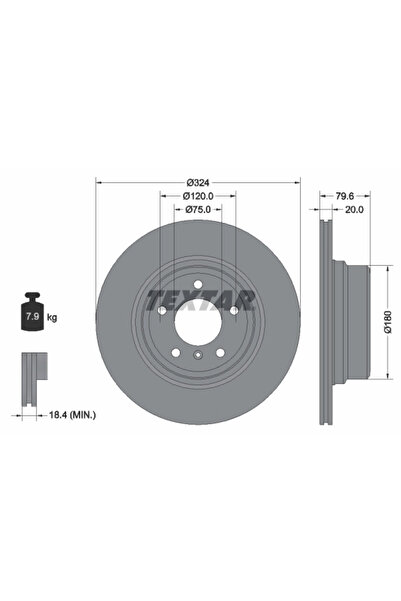 TEXTAR Disc Frana Bmw X5