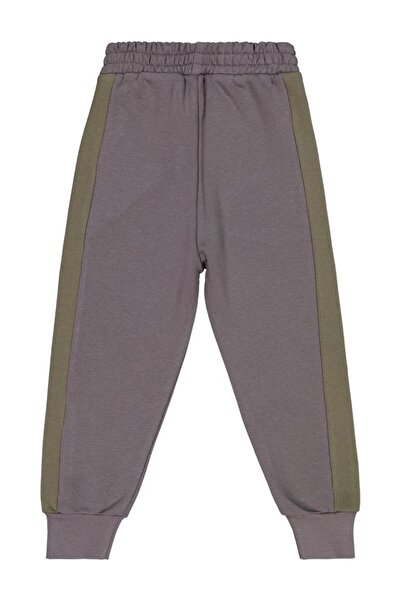 Civil Boys Piece Fabric Ornament Lace-Up 6-9 Years Old Sweatpants - Khaki 9-10 Years Old