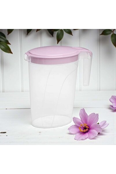 ÇEÇEN HOME Oval Plastik Sürahi 2L Ölçülü Sürahi Limonata Sürahisi