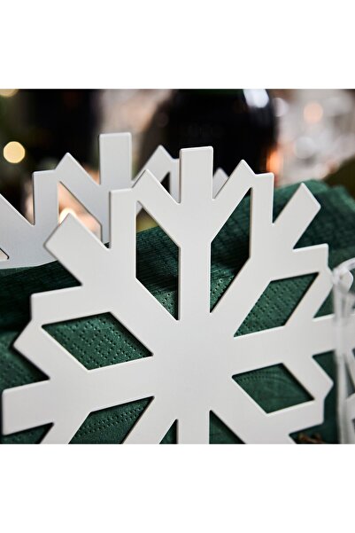 IKEA VINTERFINT Napkin holder, snowflake white, 17 x 15 cm