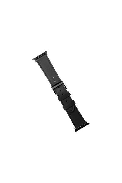 Other Curea fixă ​​pentru Apple Watch 42/44/45/46/49mm | Neagră | Piele
