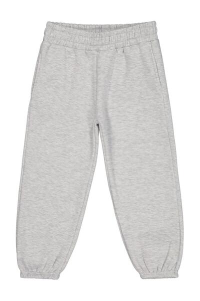 Civil Girls Plain 6-9 Years Old Sweatpants - Gray 9-10 Years Old