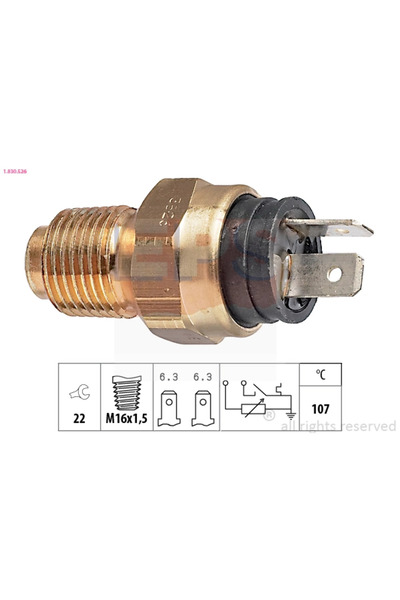 Eps Senzor temperatura lichid de racire CITROËN JUMPER I 2002-2006 1.830.526