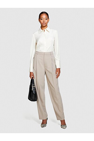 Sisley Cămașă din satin amestecat de viscoză pentru femei 323A54YTLQ05J-SIS0L8