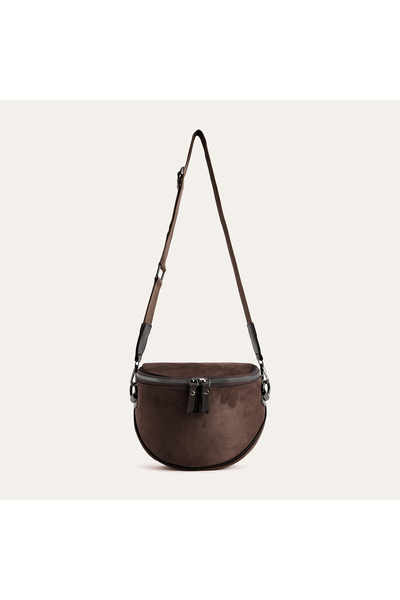Mudo Suede Textured Shoulder Bag