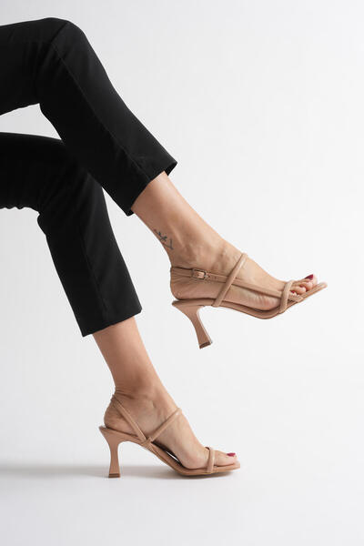 TRENDELLA Monya Women's Nude Heeled Sandals
