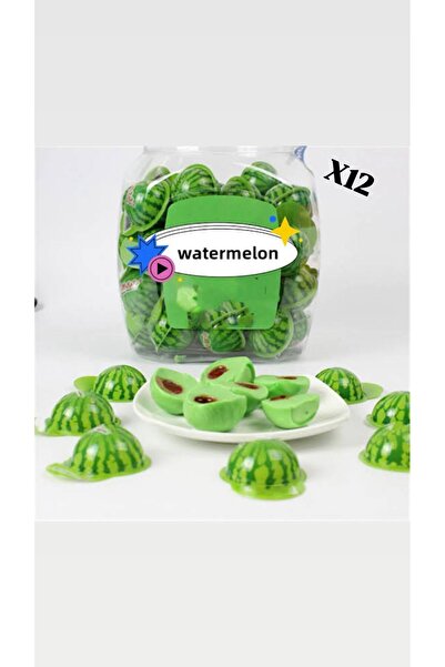 Eyeball حلوى صمغية محشوة بنكهة البطيخ 12 قطعة