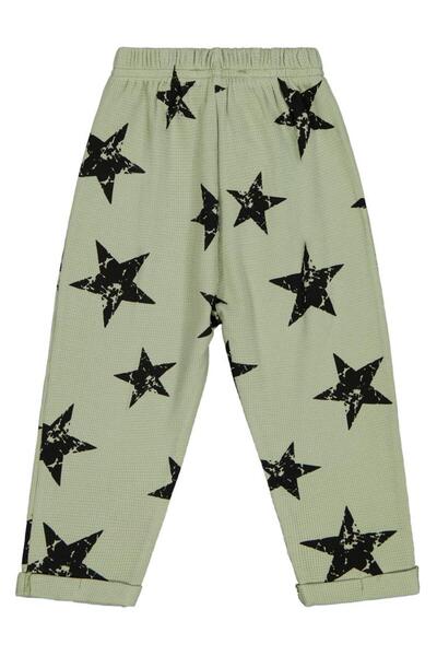 Civil Boys Yıldız Empirme Printed 2-5 Years Old Sweatpants - Khaki 4-5 Years Old