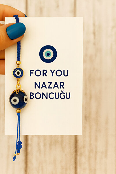 simagift Handmade Evil Eye Beaded Blue Luck Keychain – Protective Gift Accessory with Glass Beads