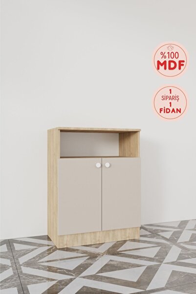 BALNEOM Evora Modül 6 Modern Portmanto Ayakkabılık Vestiyer Vizon - Lefkas