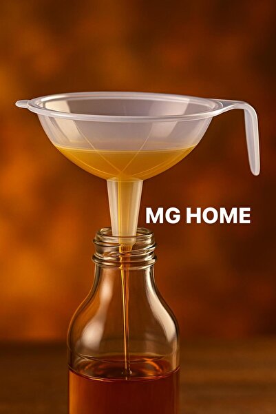 MG HOME 3 قطع من قمع التعبئة بمقبض، قمع شفاف لتعبئة الزيت، قمع عملي لنقل السوائل