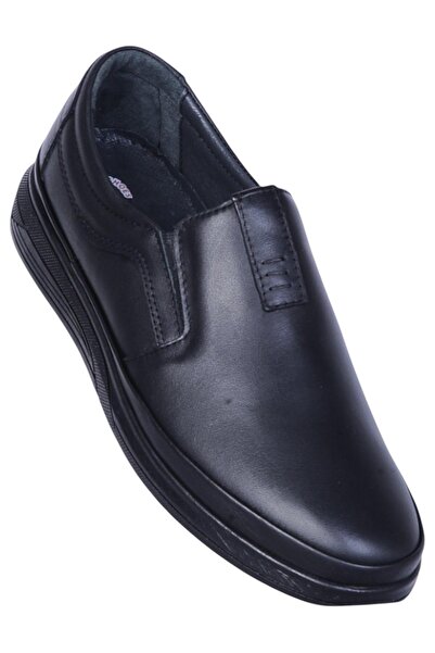 Berenni Me831 Black Rubber Leather Men's Casual Shoes