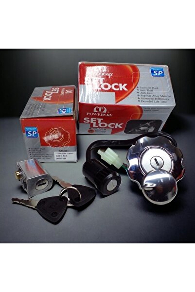 ULTRAPARTS Honda CG 125 Kontak Seti (Kontak,Kilit,Depo Kapağı) Erkek Fiş