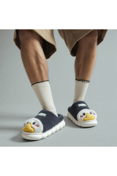 OEM Fluffy and warm slippers for men, F-24