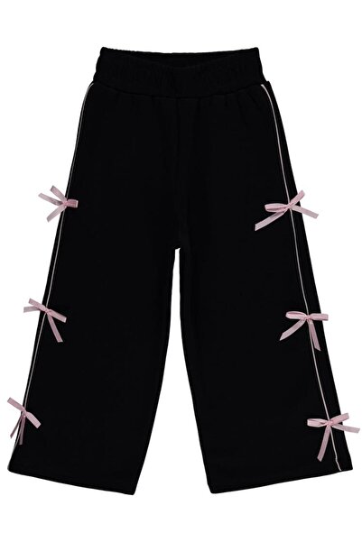 Civil Girls بنطال رياضي بفيونكة للأعمار من 2-5 سنوات - أسود للأعمار من 3-4 سنوات