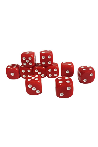 Limmy Red Okey Dice Colorful Board Game Dice - 2 Pieces