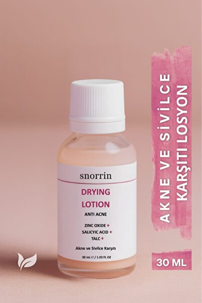 SNORRIN Akne Karşıtı Kurutucu Losyon-Salisilik Asit&Çinko İçerikli Drying Lot...