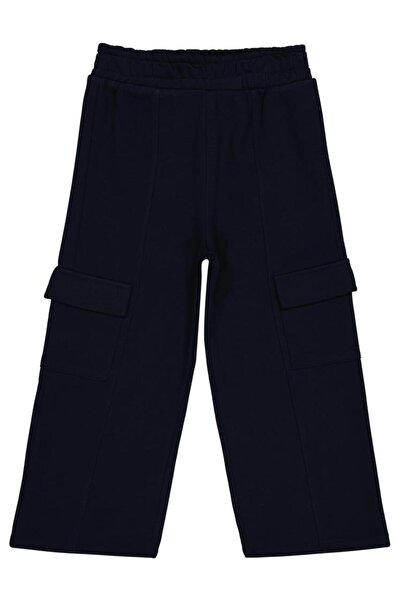 Civil Girls جيب جانبي كبير قطع من السراويل الرياضية للأعمار من 6 إلى 9 سنوات - أزرق داكن6-7 سنوات