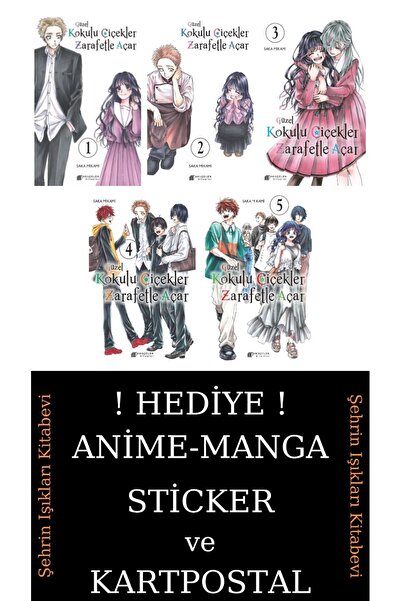 Akılçelen Güzel Kokulu Çiçekler Zarafetle Açar 1-2-3-4-5 Manga Seti (5 KİTAP)...