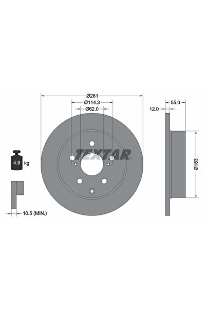 Krieger Disc Frana Landwind (Jmc) X5/X7 Lexus Hs