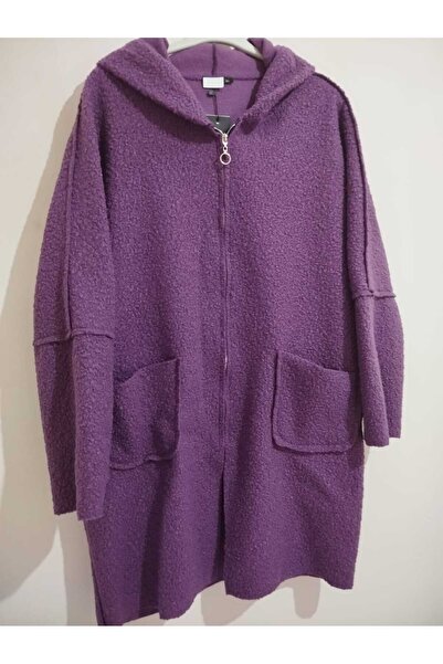 anne moda ankara Superior Quality Super Oversize Size, Hooded , Lightweight, Boucle Coat