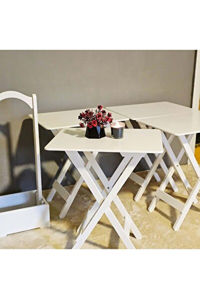 Tekir Store evinizi güzelleştirin Çanta Sehpa Dikdörtgen Model Ahşap MDF Deko...