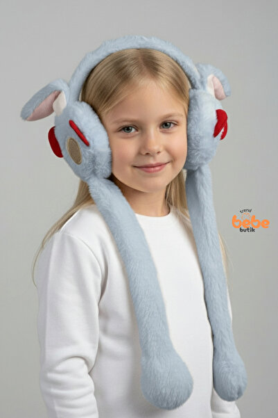Trend Bebe Butik Căști de pluș cu urechi de iepure, cu sunete și urechi mobil...