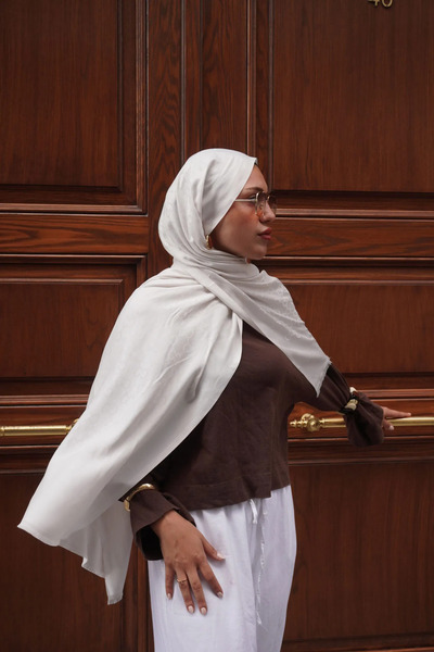 Oxygen Scarfs G Desenli İpek Kaşmir Çift Taraflı Şal