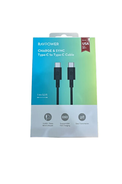 RavPower كيبل شاحن تايب سي الى تايب سي من شركة