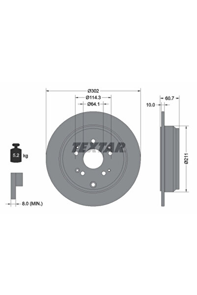Krieger Disc Frana Honda Cr-5 3/Cr-5 4