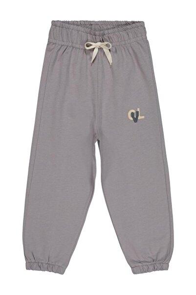 Civil Boys CVL Κεντητό διακοσμητικό κορδόνι για φόρμα 2-5 ετών - Γκρι 5-6 ετών